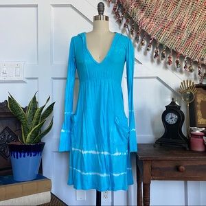 TT Blue Tie-Dye Dress